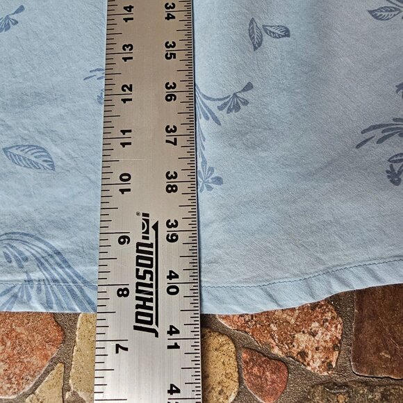 Organic Cotton Light Blue Sundress With Floral Patterns Womans Large Horny Toad - Picture 9 of 10